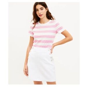 NWT Loft Tweed Admiral Shift Skirt, Size 6